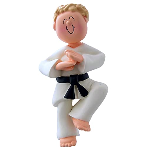 Karate Boy Ornament (Blonde Boy)