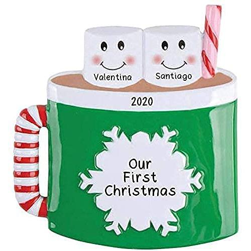 Marshmallow Mug Family Ornament (Family of 2)