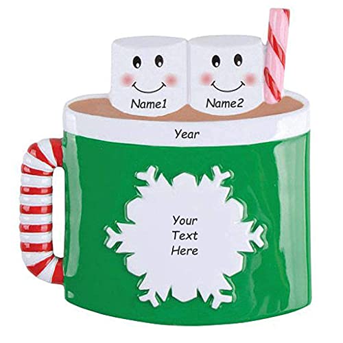 Marshmallow Mug Family Ornament (Family of 2)