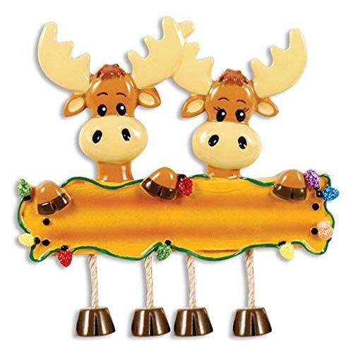 Moose Family Ornament (Family of 2)
