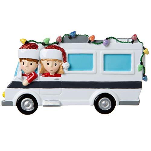 Motor Home Vacation RV Family Ornament (Family of 2)