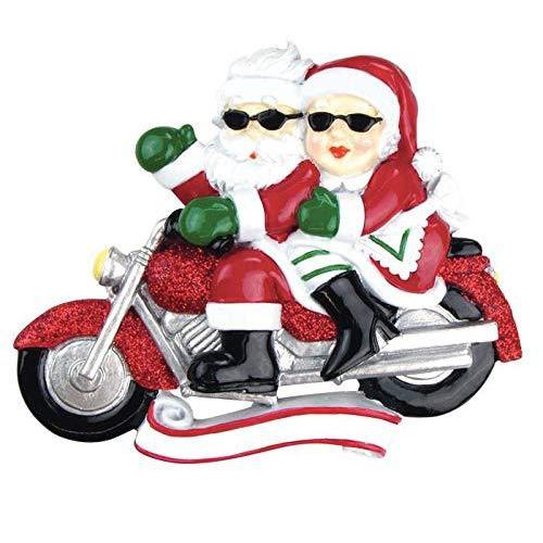 Motorcycle Mr. & Mrs. Claus Ornament