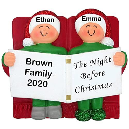 Night Before Family Ornament (Family of 2)