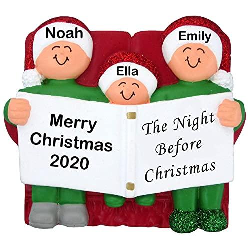 Night Before Family Ornament (Family of 3)