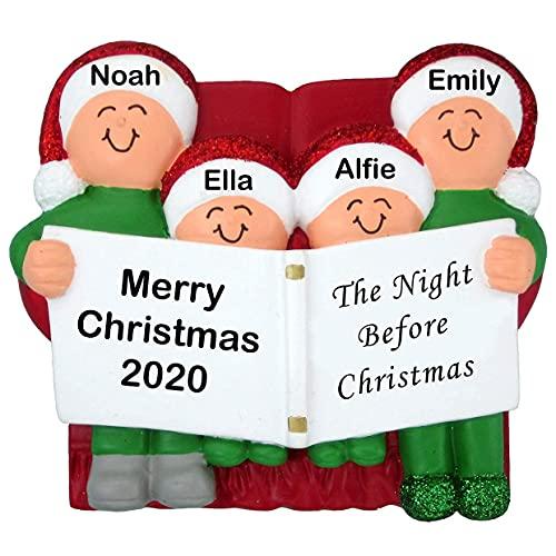 Night Before Family Ornament (Family of 4)