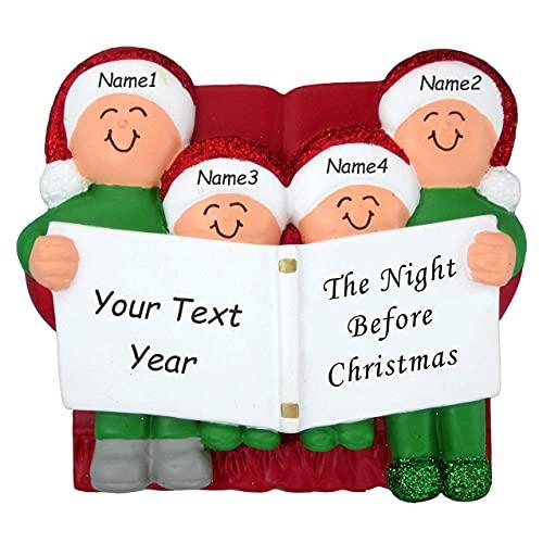 Night Before Family Ornament (Family of 4)