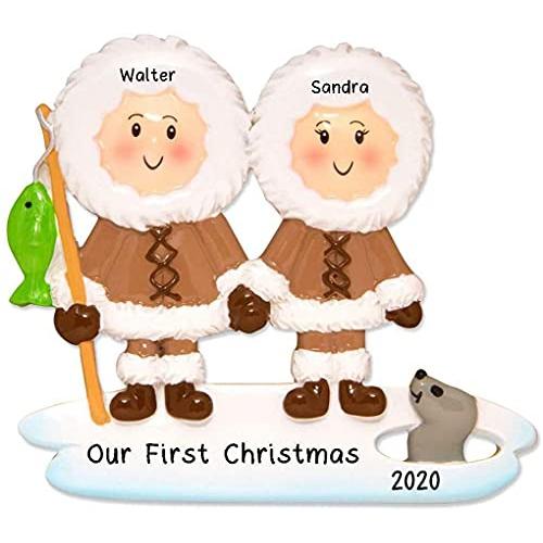 North Pole Eskimo Family Ornament (Family of 2)