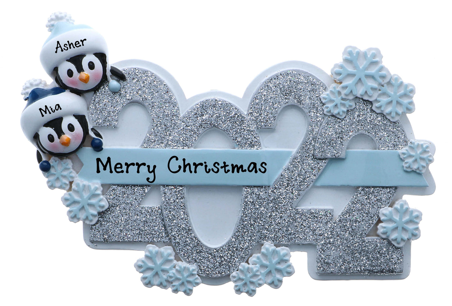 Personalized Family Christmas Ornament (Family of 2)