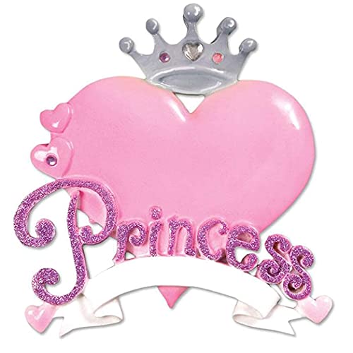 Pink Girl Crown Ornament