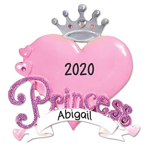 Pink Girl Crown Ornament