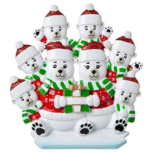 Polar Bear Family Ornament (Family of 8)