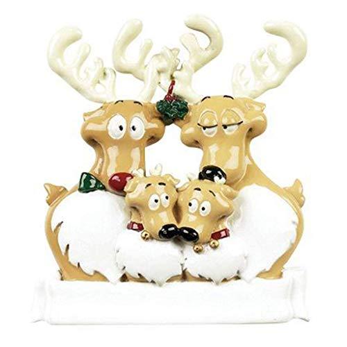 Reindeer Family Ornament (Family of 4)