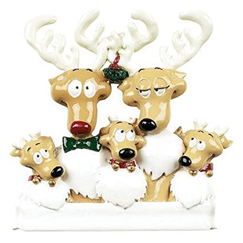 Reindeer Family Ornament (Family of 5)