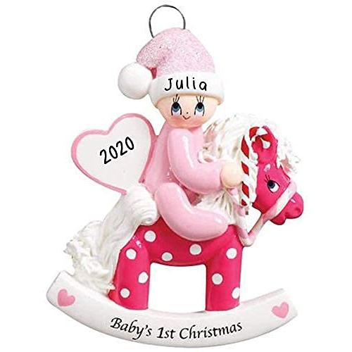 Rocking Pony Ornament (Pink)