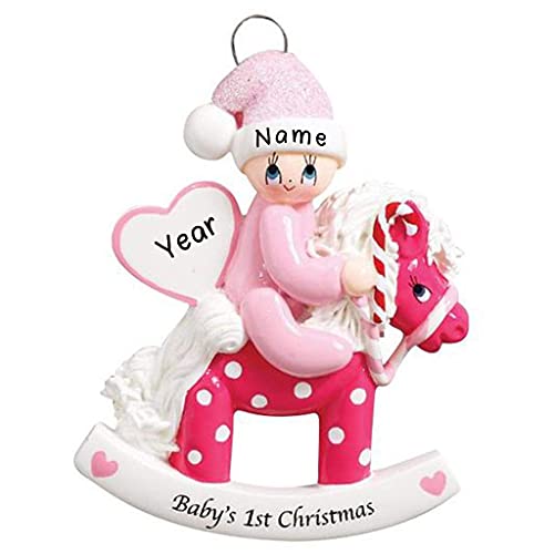 Rocking Pony Ornament (Pink)