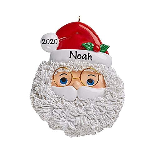 Santa Face Ornament (Santa with Glasses)