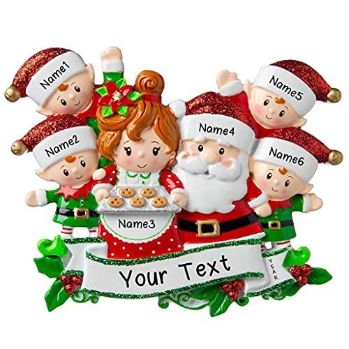 Santa & Mrs Claus Ornament (Family of 6)