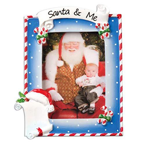 Santa and Me Photo Frame Ornament