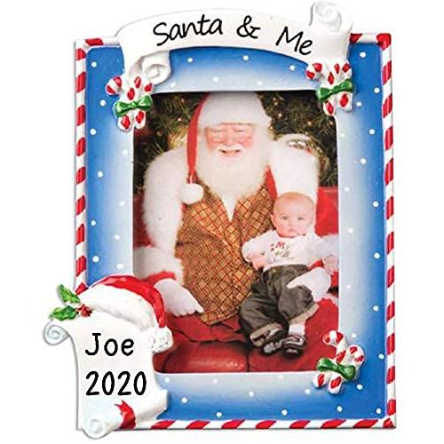 Santa and Me Photo Frame Ornament