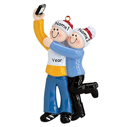 Selfie Couple Ornament (Family of 2)