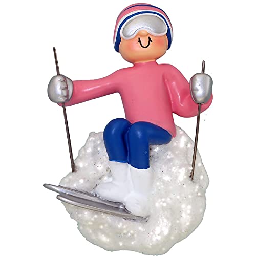 Skier Ornament (Skier Female)