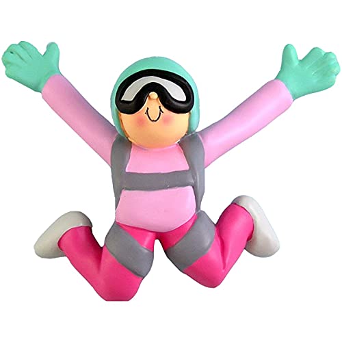 Skydiver Girl Ornament (Female)