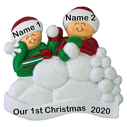 Snowball Family Ornament (Family of 2)