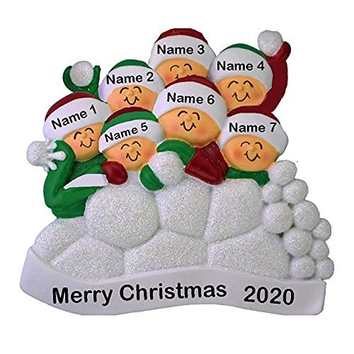 Snowball Family Ornament (Family of 7)