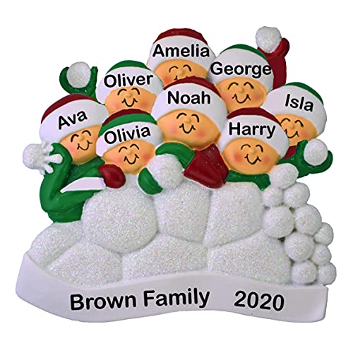 Snowball Family Ornament (Family of 8)