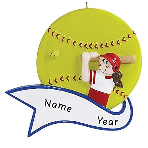 Softball Girl Ornament