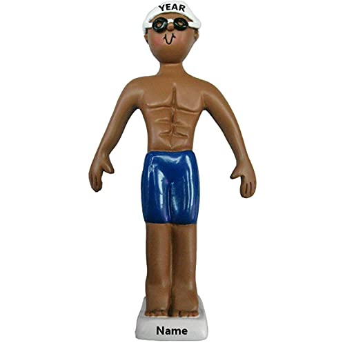 Swimmer Ornament (Male African American)