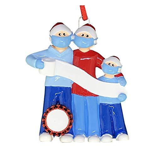 The Pandemic and Toilet Paper Crisis Ornament (Family of 3)