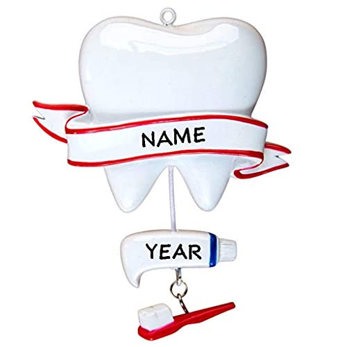Tooth Dangle Toothpaste Brush Dentist Ornament