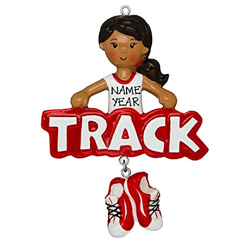 Track Runner Ornament (Track Female Ethnic)