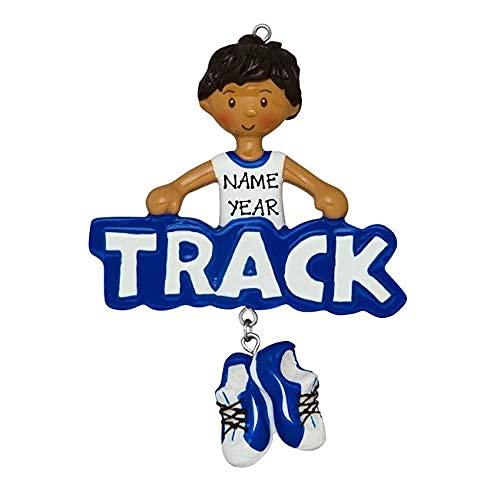 Track Runner Ornament (Track Male Ethnic)