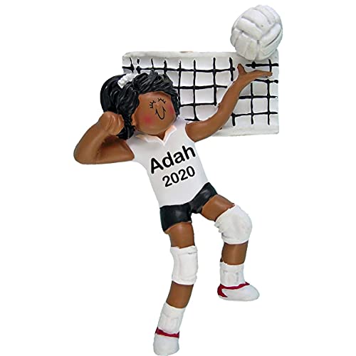 Volleyball Girl Ornament (Female African American)
