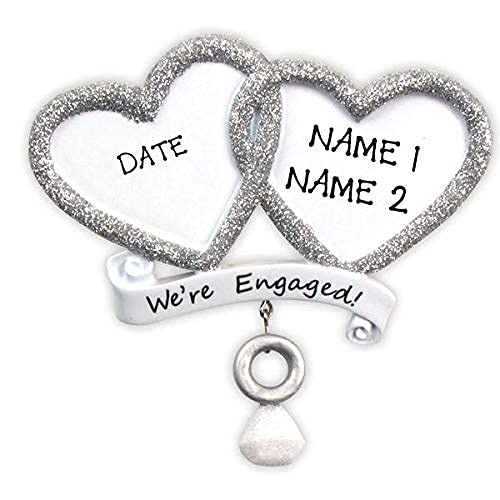 We`re Engaged Ornament (Engaged Heart)