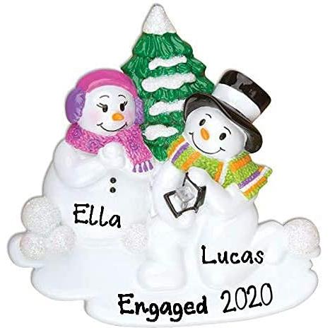 We`re Engaged Ornament (Snowman Engaged)