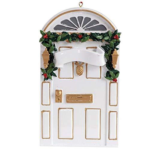 White Door Ornament