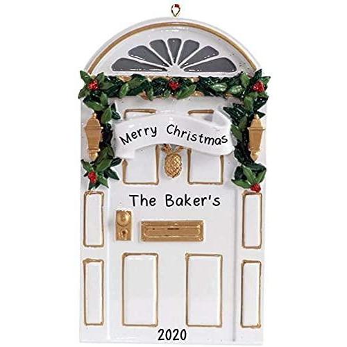 White Door Ornament