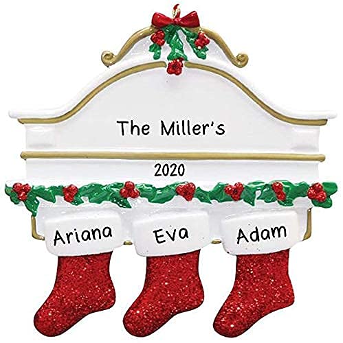 White Mantle Ornament (Family of 3)