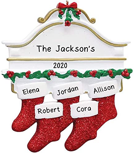 White Mantle Ornament (Family of 5)