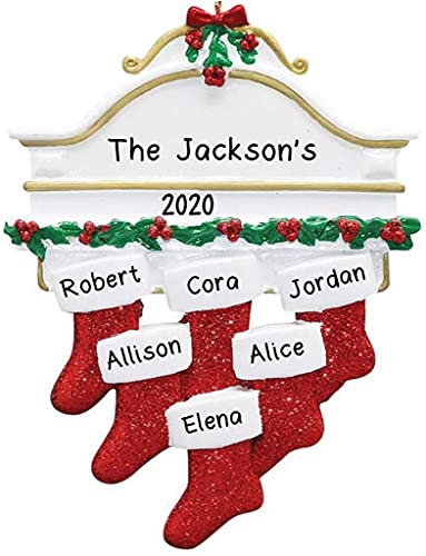 White Mantle Ornament (Family of 6)