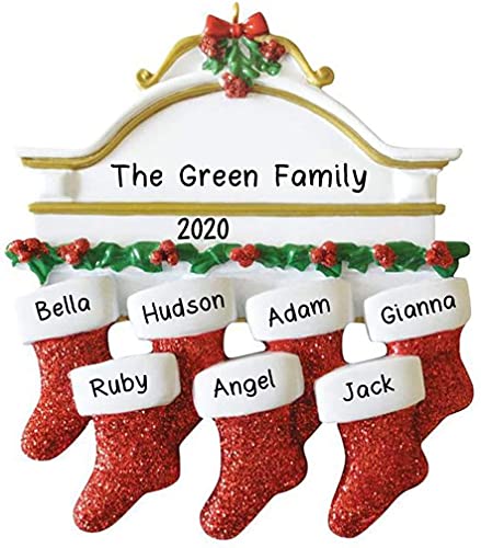 White Mantle Ornament (Family of 7)