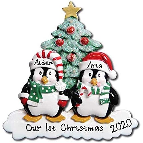 Winter Penguin Family Ornament (Family of 2)