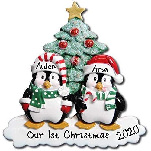 Winter Penguin Family Ornament (Family of 2)