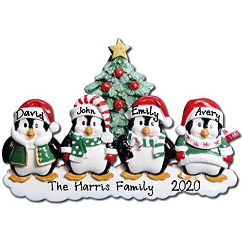 Winter Penguin Family Ornament (Family of 4)