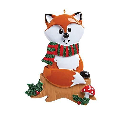 Zoo Animals Personalized Ornament (Fox)