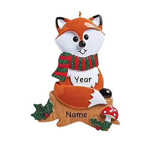 Zoo Animals Personalized Ornament (Fox) Default Title